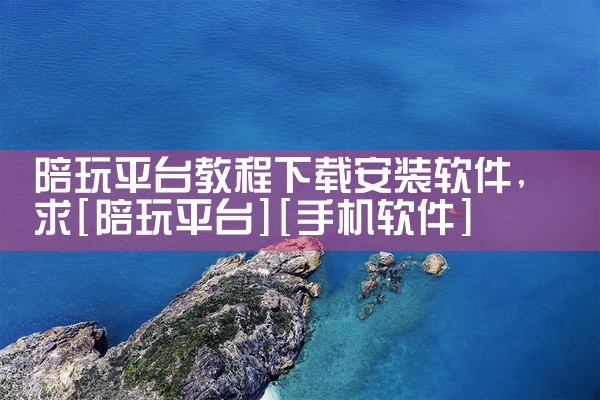 陪玩平台教程下载安装软件